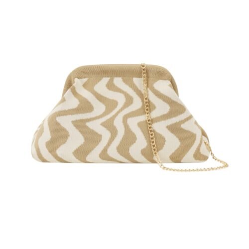 Grafische strand clutch